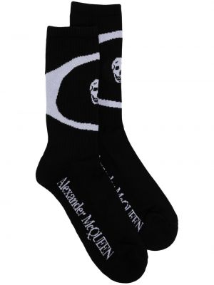 Чорапи Alexander Mcqueen черно