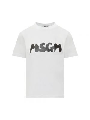 Biała koszulka Msgm