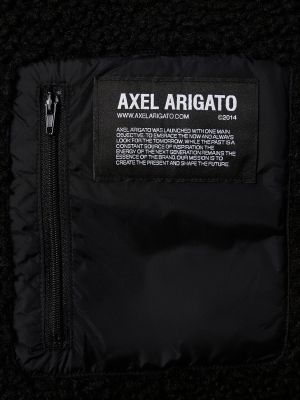 Fleecová bunda na zips Axel Arigato čierna