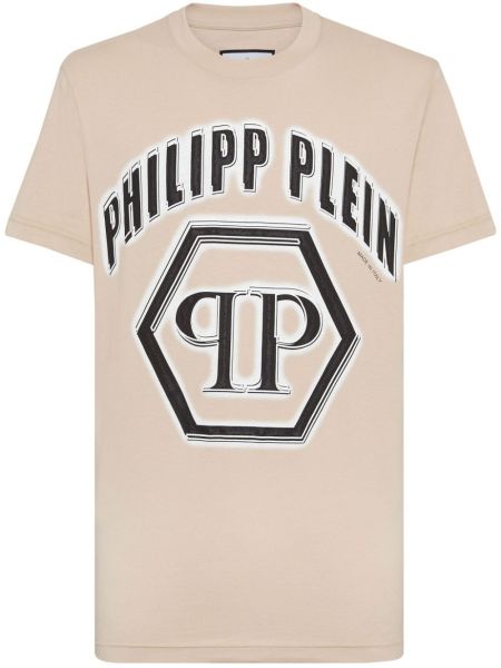 Painettu puuvilla t-paita Philipp Plein