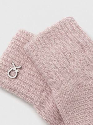 Rękawiczki Calvin Klein różowe
