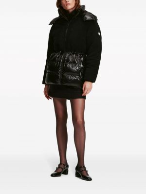 Péřová bunda s kapucí Karl Lagerfeld černá