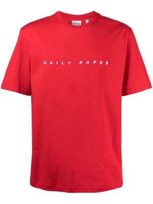 Camiseta con bordado Daily Paper rojo