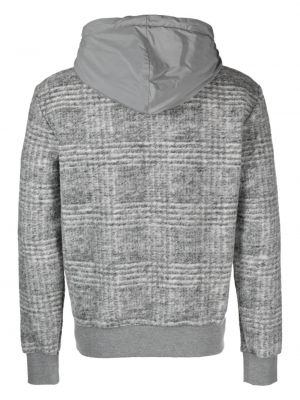 Kostkovaná bunda s kapucí Pmd šedá