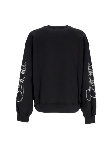 Sweatshirt mit rundhalsausschnitt Disclaimer schwarz
