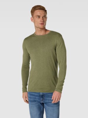 Dzianinowy sweter Selected Homme zielony