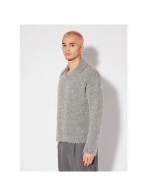 Suéter de lana de lana mohair Philippe Model gris