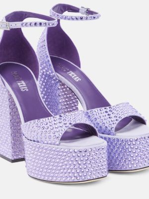 Sandalias de cristal Paris Texas violeta
