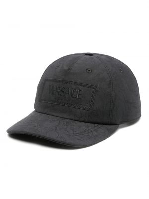 Jacquard cap mit stickerei Versace schwarz