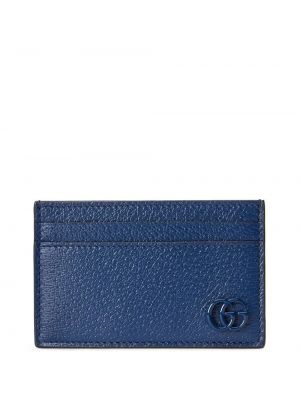 Portefeuille à imprimé Gucci bleu