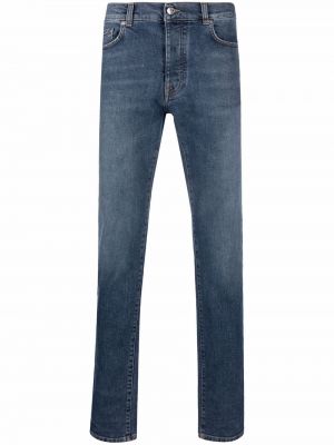 Brodert stretch jeans Iceberg blå