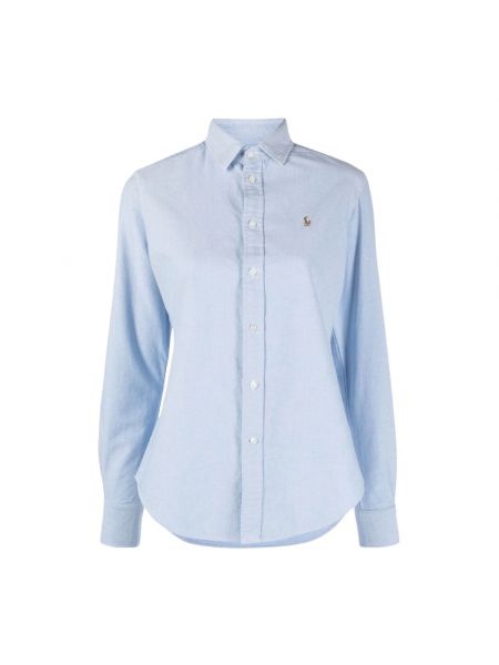 Klassischer bluse mit geknöpfter Ralph Lauren blau