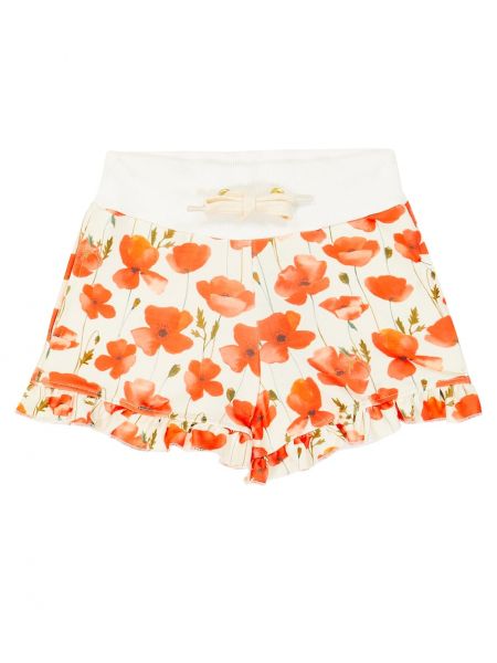 Flæse blomstret shorts for piger Suncracy rød