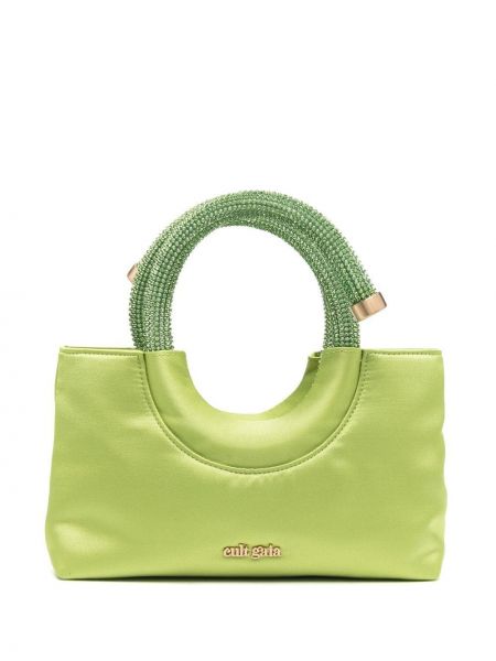 Shopper handtasche mit kristallen Cult Gaia grün