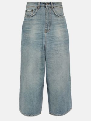 Voľné džínsy s nízkym pásom Balenciaga modrá