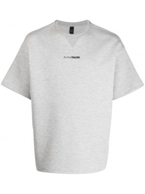 T-shirt con stampa Alpha Tauri grigio