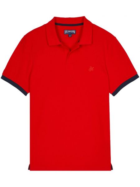 Tricou polo din bumbac Vilebrequin roșu