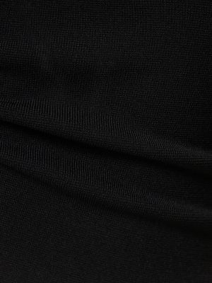 Top de viscosa de tela jersey Matteau negro