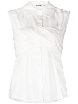 Krekls ar pogām Simkhai balts