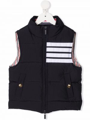 Stribet quiltet vest for piger Thom Browne Kids blå