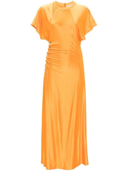 Mini obleka Rabanne oranžna