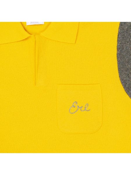 Camisa con bordado Erl amarillo