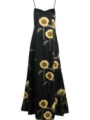 Trykt floral dress Bernadette svart