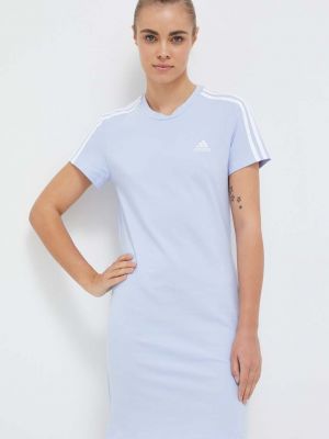 Sukienka mini dopasowana Adidas niebieska