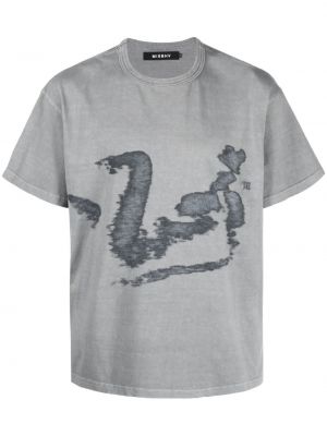 T-shirt mit print Misbhv grau