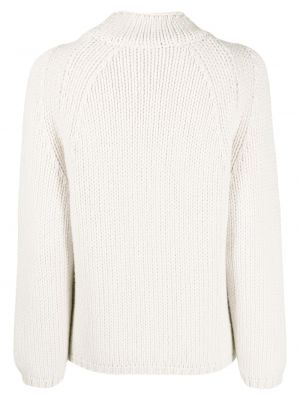Dzianinowy sweter z kaszmiru Incentive! Cashmere biały