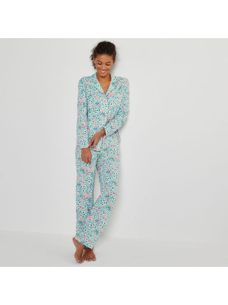 Pijama de flores con estampado manga larga La Redoute Collections