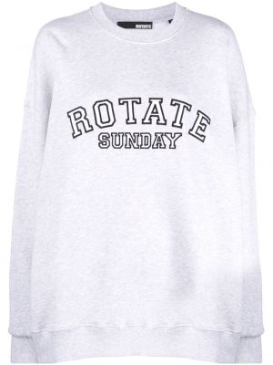 Sweatshirt aus baumwoll mit print Rotate grau