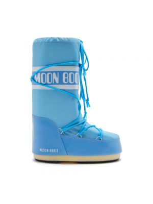 Przezroczyste botki zimowe Moon Boot niebieskie