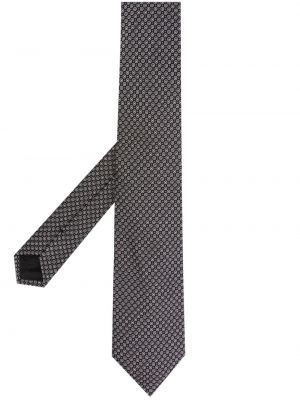 Cravată de mătase cu imprimeu geometric Emporio Armani