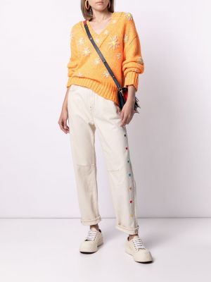 Jersey con bordado de tela jersey Mira Mikati naranja