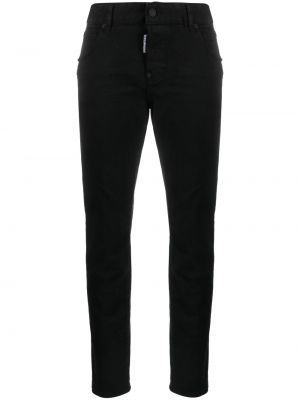 Low waist skinny jeans Dsquared2 schwarz