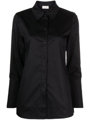 Βαμβακερό πουκάμισο By Malene Birger μαύρο