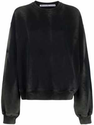 Rund hals trykt sweatshirt Alexander Wang svart