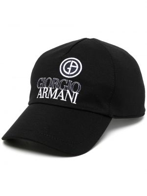 Siuvinėtas kepurė su snapeliu Giorgio Armani