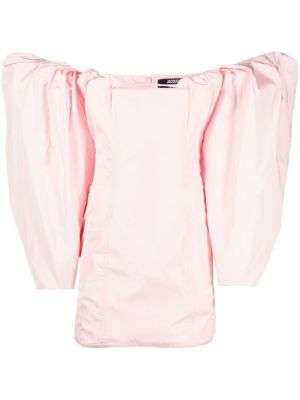 Mini šaty Jacquemus růžové