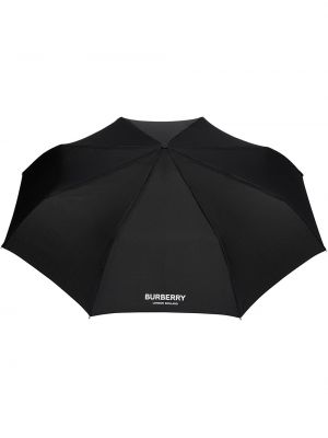 Чадър с принт Burberry черно