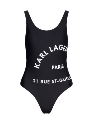 Ολόσωμο μαγιό Karl Lagerfeld μαύρο