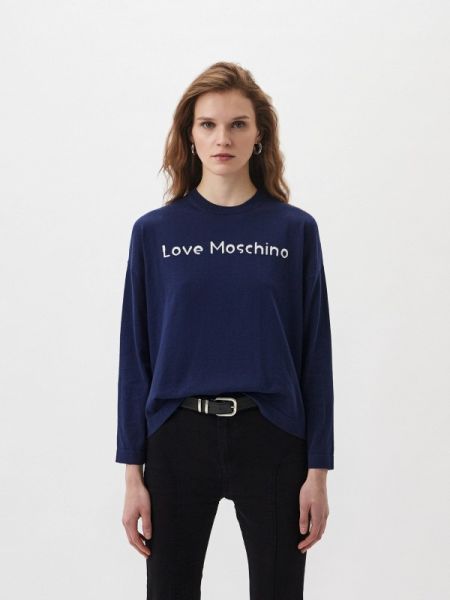 Синий свитер Love Moschino