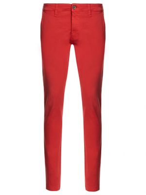 Slim fit kalhoty Pepe Jeans červené