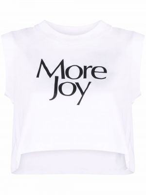 T-shirt More Joy, biały