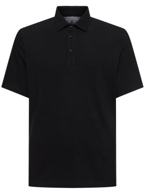 Camiseta de algodón Brunello Cucinelli negro