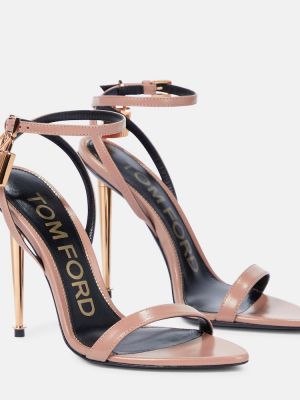 Kožené sandály Tom Ford růžové