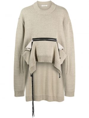 Asymetrický sveter na zips s vreckami Craig Green