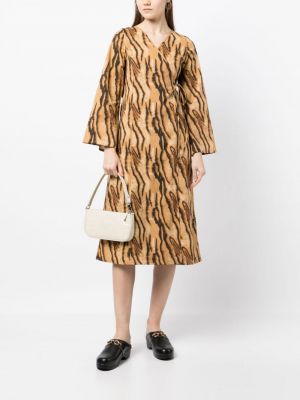 Tiigri mustriga mustriline kleit Needles pruun