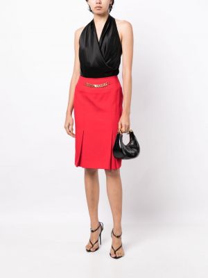 Midi sukně Céline Pre-owned červené